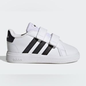 ADIDAS TODDLER GRAND COURT LIFESTYLE HOOK AND LOOP SHOES